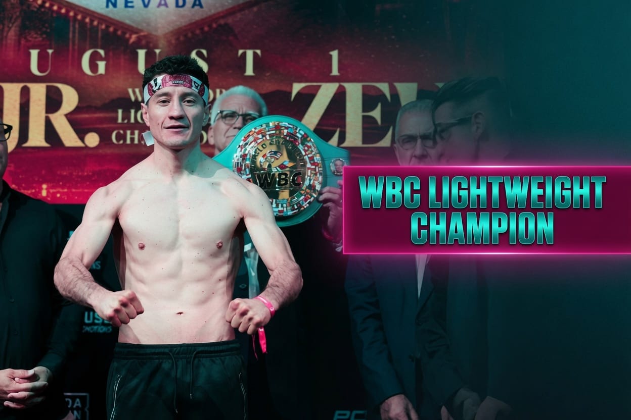 Zepeda Overwhelms Roach with Relentless Pressure to Claim WBC Lightweight Title